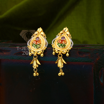 Gold earring-touch(76,84,92) by Jewels Zone