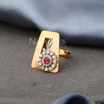 750 Rose Gold Designer Ladies Ring RLR943