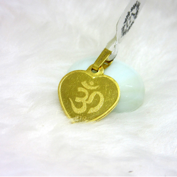 Heart Shape Om Logo Ginni Pendent by 