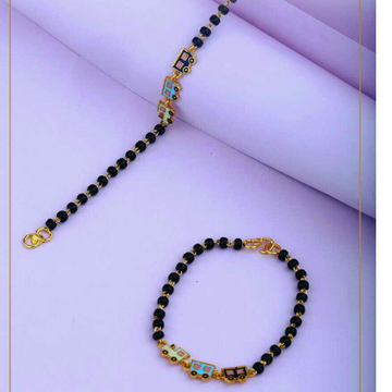 22kt Black Beeds Kids Najariya