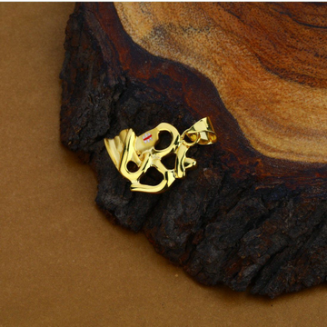Om Shiv God Exclusive 18K Gold Hollow Pendant-HLP3...