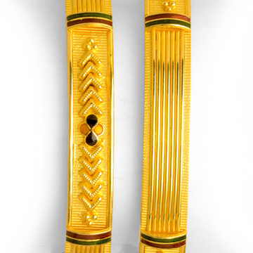 22KT Gold Copper Kadali Bangle BO-013 by 