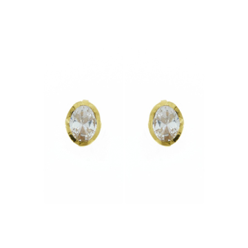 18K Gold Colour Single Stone Tops by 