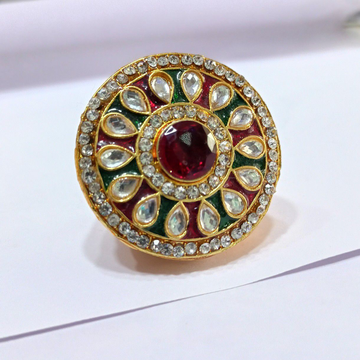 One Gram Gold Kundan With Dimond Bor by 