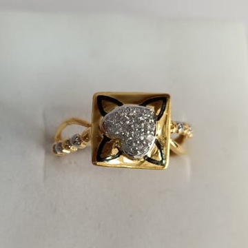 916 Hallmark Gold Light Weight Ring  by Narayan Jewellers