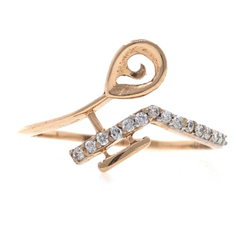 18kt / 750 rose gold Work Wear Diamond Ladies Ring 9LR199