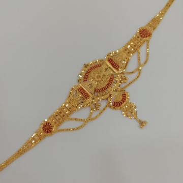 916 gold  tikki work design fancy locket by 