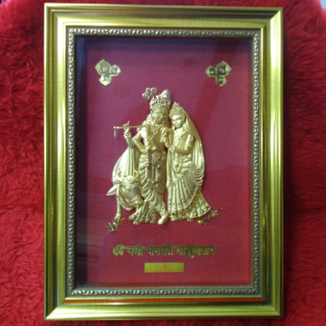 24kt gold leaf radhe krishana frame by 