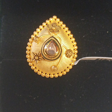 22K Gold Stylish Ring For Women by 
