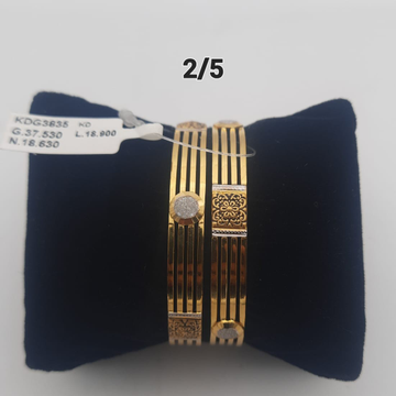 22Kt Gold Hallmarked Stunning Bangles by Saideep Jewels