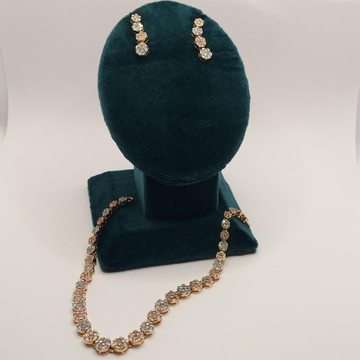 18K Rose Gold Designer Necklace Set by 