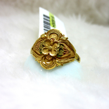 Gold Designer Oxidize Ladies Ring by 
