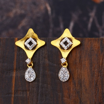 22 carat gold antique ladies earrings RH-LE625