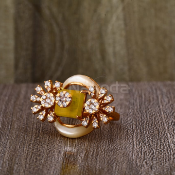 750 Rose Gold Ladies Designer Ring RLR894