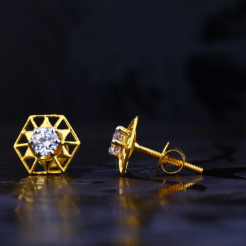 single Diamond earrring by Aaj Gold Palace