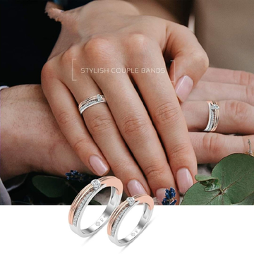 950 Platinum  Isadora Couple Ring For Unisex