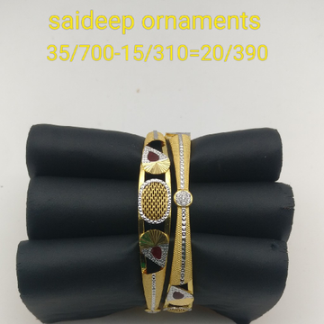 22 kt 916 copper Bangles design Kadli by Saideep Jewels