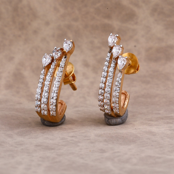 750 Rose Gold Delicate Ladies Earring RE164