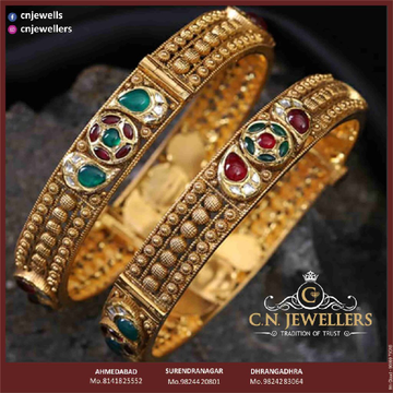 ANTIQUE JADTAR BANGLES 916 by 