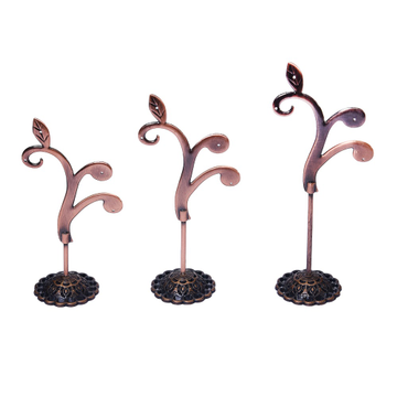 jewellery metal earring stand copper color by 