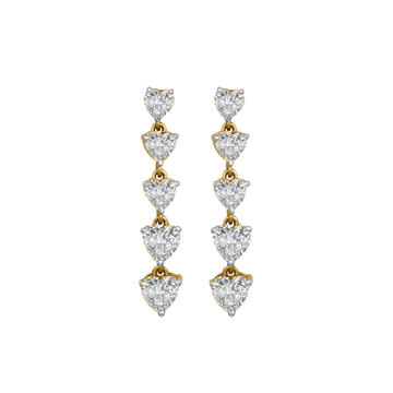 Diamond Gold Classic Earrings MDER105