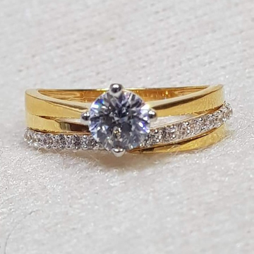 22 carat gold ladies fancy diamond ring RH-GR347