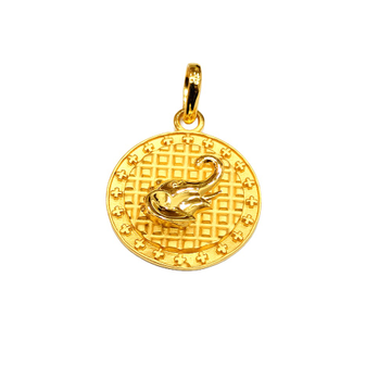 22KT Bahubali Elephant Design Pendant by 