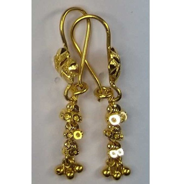 916 Gold Fancy Tardul Earrings Akm-er-113 by 