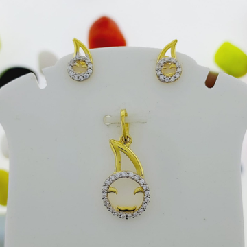 22 carat gold ladies pendants set RH-PS854