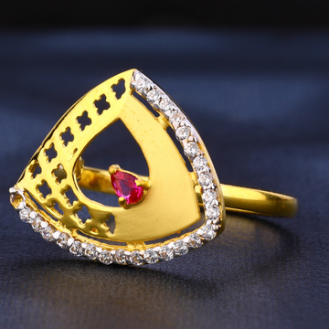 22CT Gold Cz Ladies Gorgeous  Diamond Ring LR445