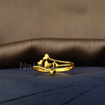 22KT Gold Ladies Plain Ring LPR522