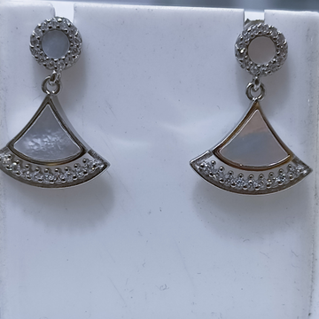 92.5 Silver MOP Hanging Earrings