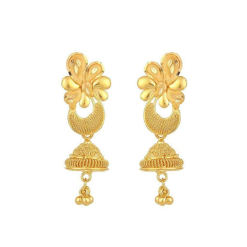 22KT Yellow Gold Embellished Radiance Earrings For...