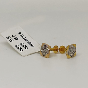 22 carat gold diamonds ladies earrings RH-LE321