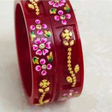 22KT Gold Flower Design Hallmark Plastic Bangle  by Rangila Jewellers