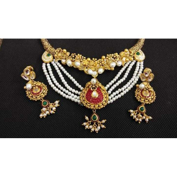 916 Antique Bridal Necklace Set by Vipul R Soni