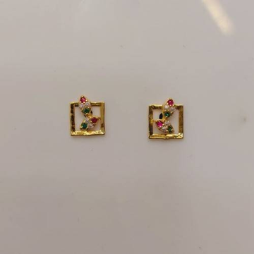 Gold Gorgeous Design Casual Earring by D.M. Jewellers