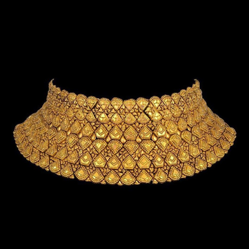 22KT Gold Magical Choker Set For Bride