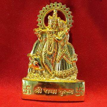 24 carat goldan Polish radha krishna murti by 