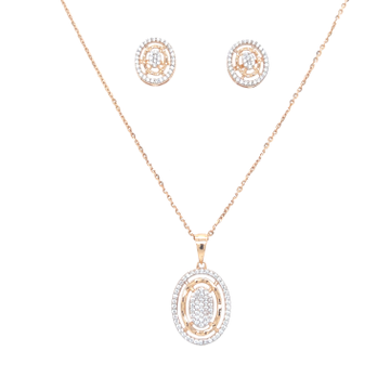  gold pendant and earrings set