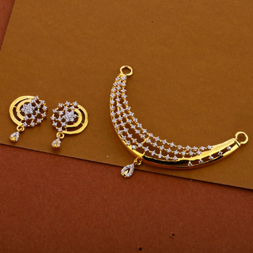 22kt Cz Women's Stylish Pendant Set MP271
