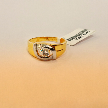 916 Hallmark One  Stone Beautiful Gents Ring by Pratima Jewellers