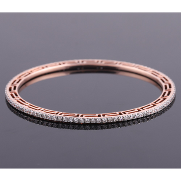 18kt rose gold designer diamond bangle  by 