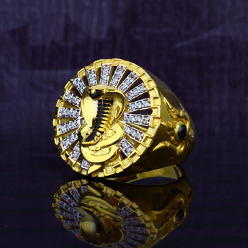 1 GRAM GOLD PLATED MUDRA RING FOR MEN DESIGN A-848 - YouTube
