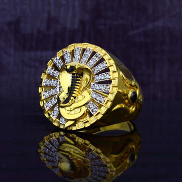 Mens Goga Maharaj God Gold 22ct Ring-MGR29