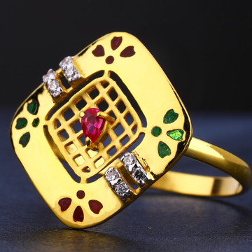 916 Gold Women's Gorgeous  Diamond Ring LR738