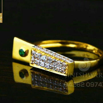 22kt Cz Gold Fancy Ladies Ring LRG -0017
