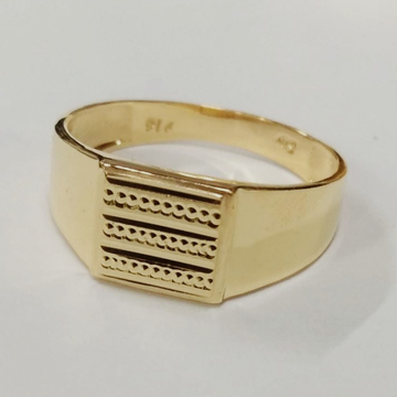 Gold elegant gents ring by 