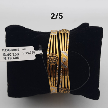 916 Gold Unique Design Copper Kadli by Saideep Jewels