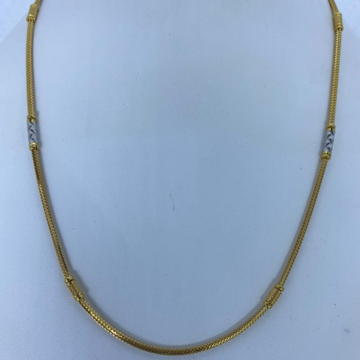 22K Gold Hallmark Pipe Chain For Women by Mallinath Chain